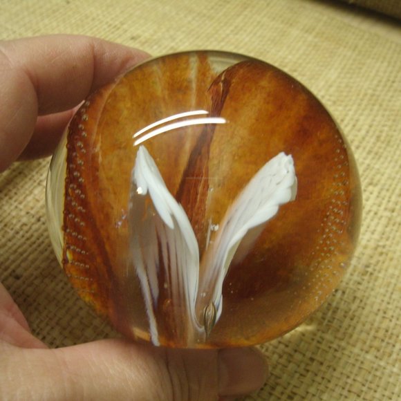 Art Glass Sphere Paper Weight - Picture 11 of 16